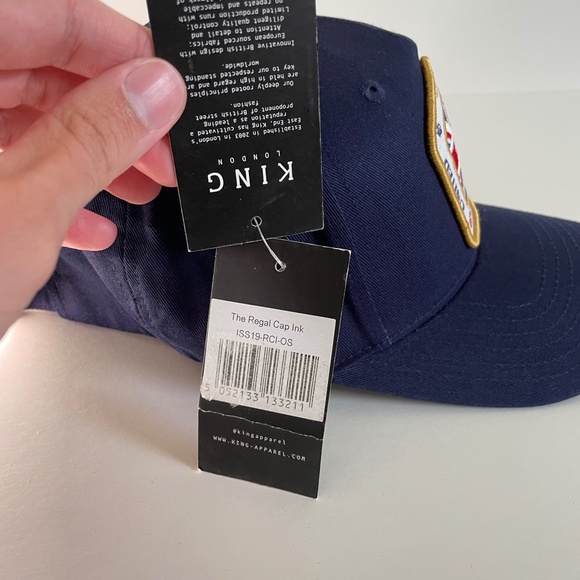 NEW King Hat Blue High Point Strapback Great Britain Union Jack Men - Picture 4 of 10